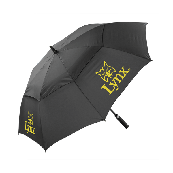 Double Canopy Golf Umbrella w/UV Coating (Black)