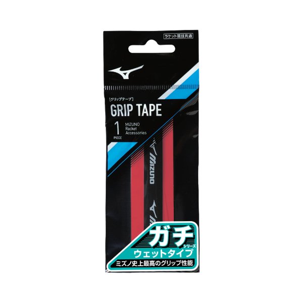 GACHI Wet Type Over Grip (Red) (1pc/pack Grip Tape)