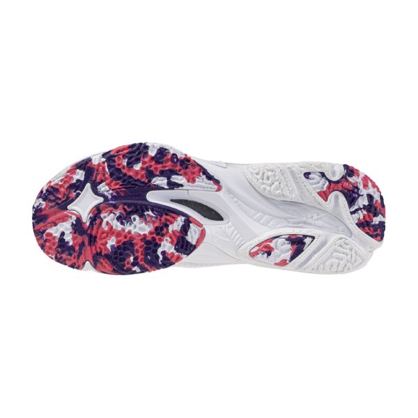 25SS Wave Lightning Z8 Volleyball Shoe (White/Violet Indigo/Camelia Rose) [Women's]