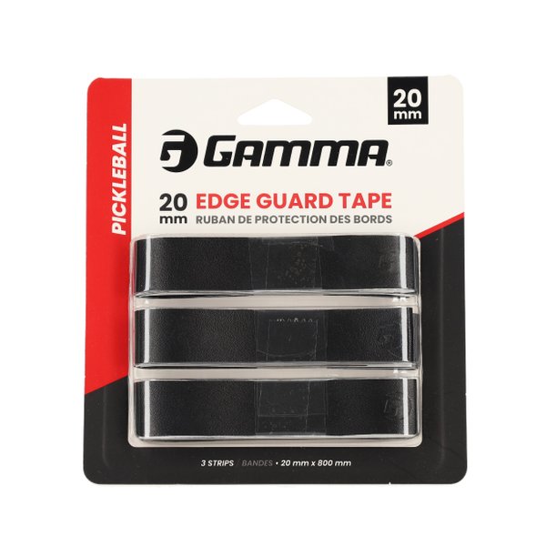 Pickleball Paddle Edge Guard Tape (20mm x 3pc) (Black)