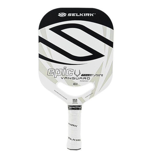 Vanguard Power Air Epic Pickleball Paddle (Black/White)