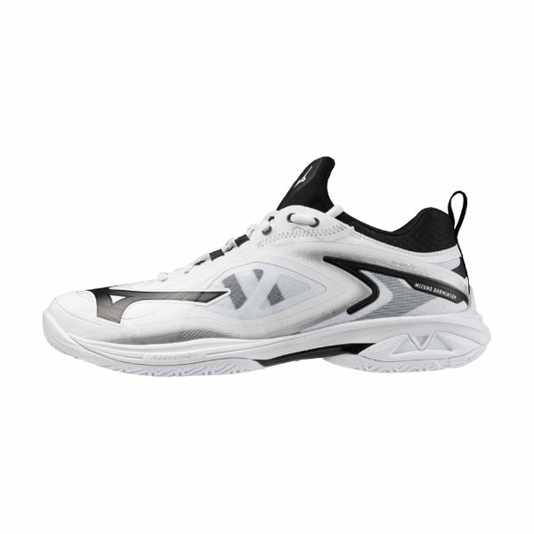 25AW Wave Claw Neo 3 Badminton Shoe (White/Black/Silver) [Unisex]