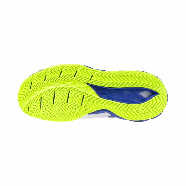26SS Wave Enforce Tour 2 AC Tennis / Pickleball Shoe (White / Dazzling Blue / Lightning Yellow) [Unisex]