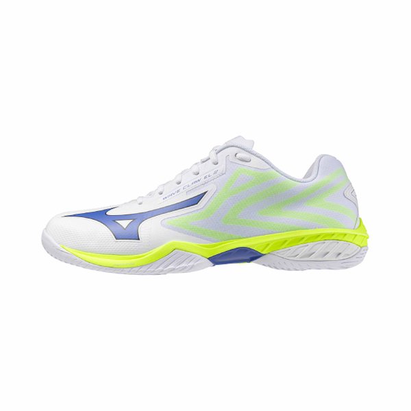 26SS Wave Claw EL 2 Badminton Shoe (White / Dazzling Blue / Lightning Yellow) [Unisex]
