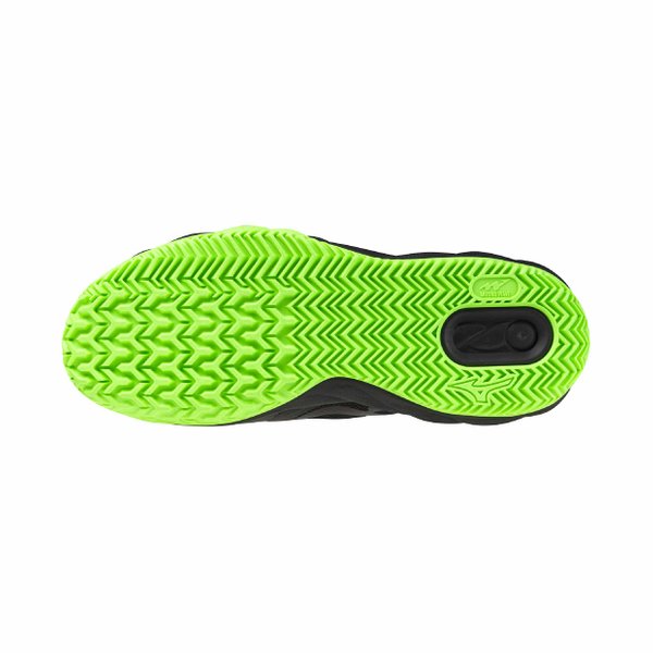 26SS Wave Enforce Court Padel Shoe (Black / Foliage Green / Glowing Apple) [Unisex]