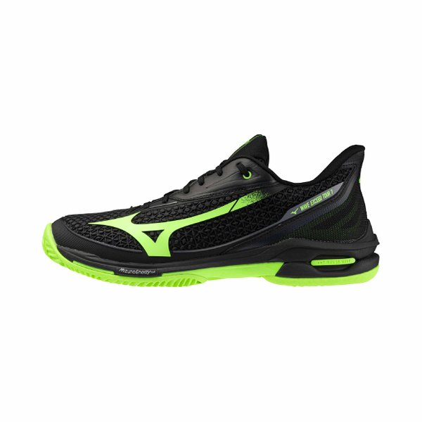 26SS Wave Exceed Tour 7 Padel Shoe (Black / Glowing Apple / Foliage Green) [Unisex]