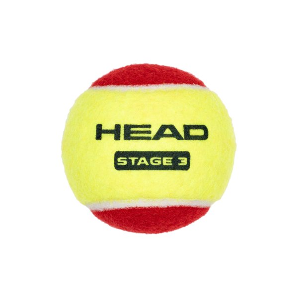 STAGE 3 Red Junior Tennis Ball (3 Balls) (1 Pack / 3 Packs)