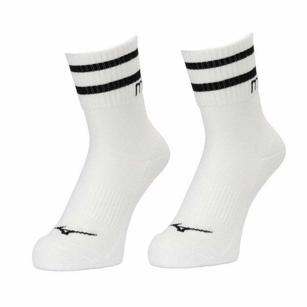 Line Socks (Short) (1 Pair) (White / Black)