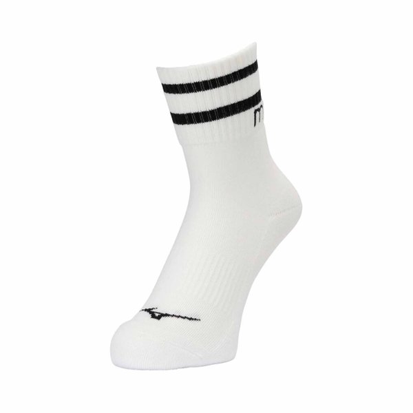 Line Socks (Short) (1 Pair) (White / Black)