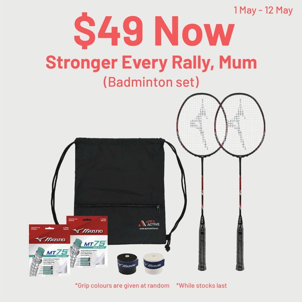 Stronger Every Rally, Mum Badminton Set