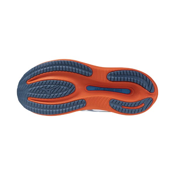 26AW Wave Rider 30 2E [Wide] Running Shoe (White / Blue Jewel / Orange.com) [Men's]