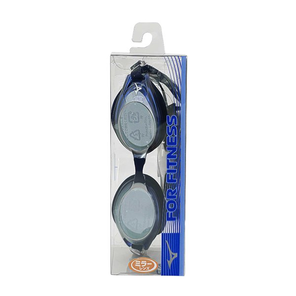 Fitness Goggles w/ Mirror Lens (Cushioned) (Blue x Silver Mirror TV: 14%)