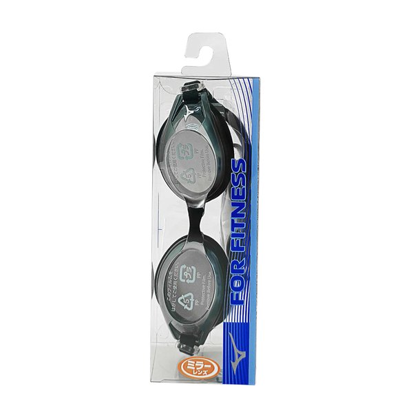 Fitness Goggles w/ Mirror Lens (Cushioned) (Smoke x Silver Mirror TV: 12%)