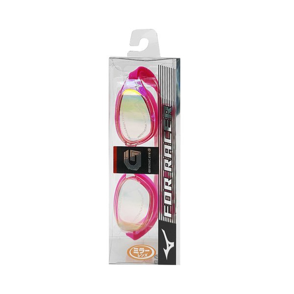 GX SONIC EYE G Racing Goggles w/ Mirror Lens (Cushioned) (Light Pink x Ruby Mirror TV: 62%)