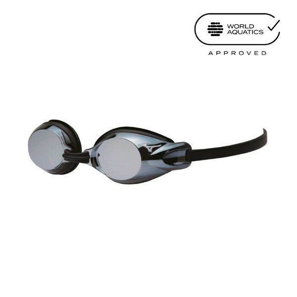 Junior Racing Goggles w/ Mirror Lens (Cushioned) (Smoke x Silver Mirror TV: 12%)