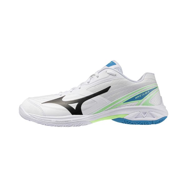 26AW Wave Claw 4 Badminton Shoe (White / Black / Pistachio Green) [Unisex]
