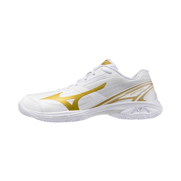 26AW Wave Claw 4 Badminton Shoe (White / Football Gold / Cloudscape) [Unisex]