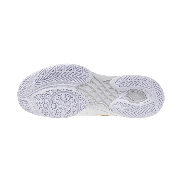 26AW Wave Claw 4 Badminton Shoe (White / Football Gold / Cloudscape) [Unisex]