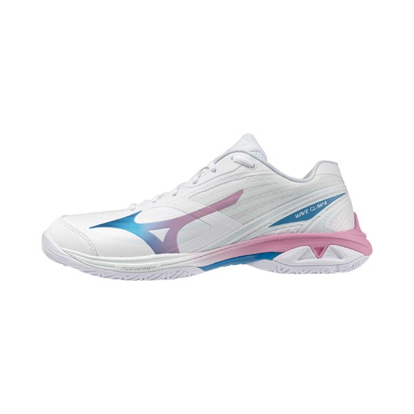 26AW Wave Claw 4 Badminton Shoe (White / Blue Jewel / Pink Drink) [Unisex]