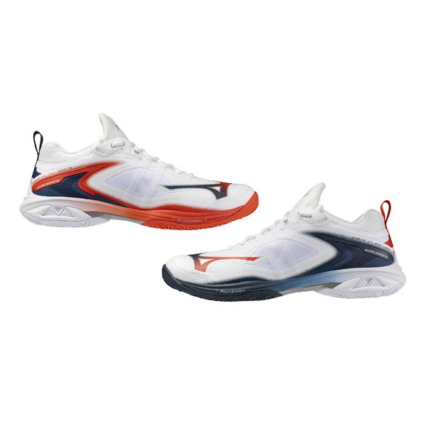 26AW Wave Claw Neo 3 Badminton Shoe (White / Orange.com / Insignia Blue) [Unisex]