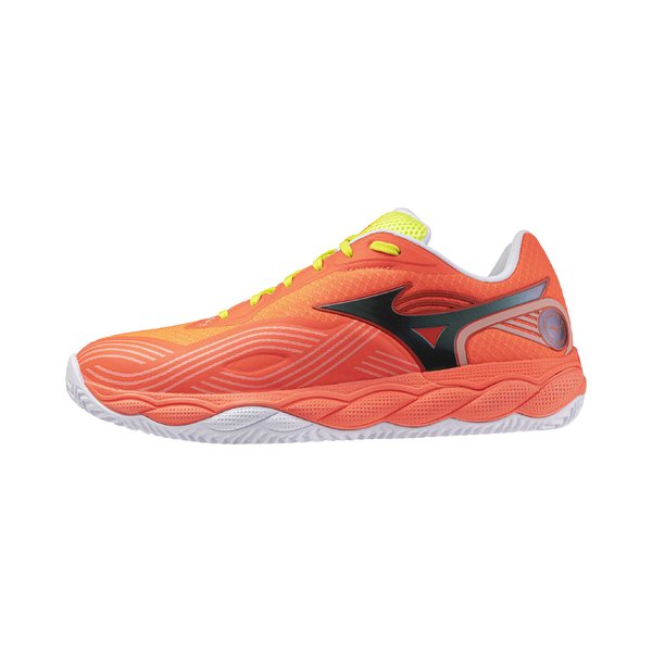 26AW Wave Enforce Court 2 Padel Shoe (Lava Orange / Black Oyster / Yellow Jasper) [Unisex]