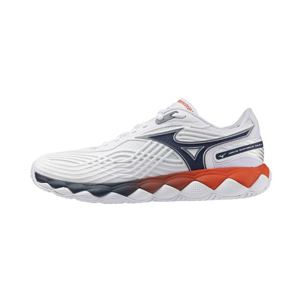 26AW Wave Enforce Tour 2 AC Tennis / Pickleball Shoe (White / Insignia Blue / Orange.com) [Unisex]