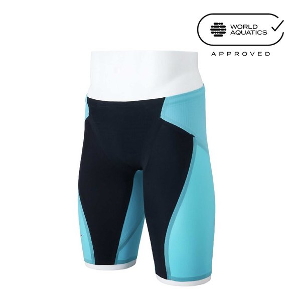 GX SONIC 6 ET Racing Half Spats (Black x Turquoise) (Men's)