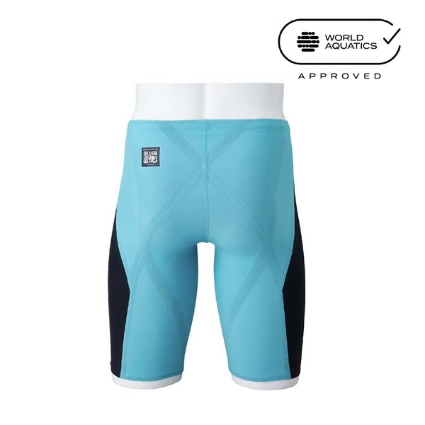 GX SONIC 6 NV Racing Half Spats (Black x Turquoise) (Men's)