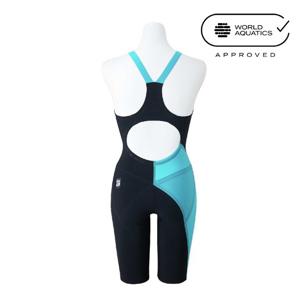 GX SONIC 6 NV Racing Half Suit (Black x Turquoise) (Women's)