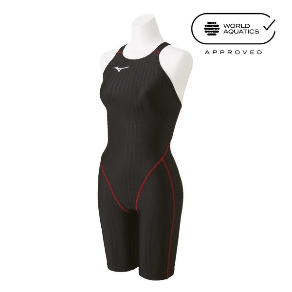 STREAM ACE Racing Half Suit (Race Open Back) (Black x Red) (Women's)