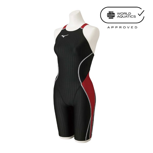 STREAM ACE Racing Half Suit (Race Open Back) (Black x Red) (Women's)