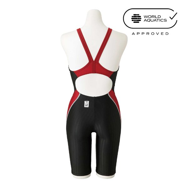 STREAM ACE Racing Half Suit (Race Open Back) (Black x Red) (Women's)