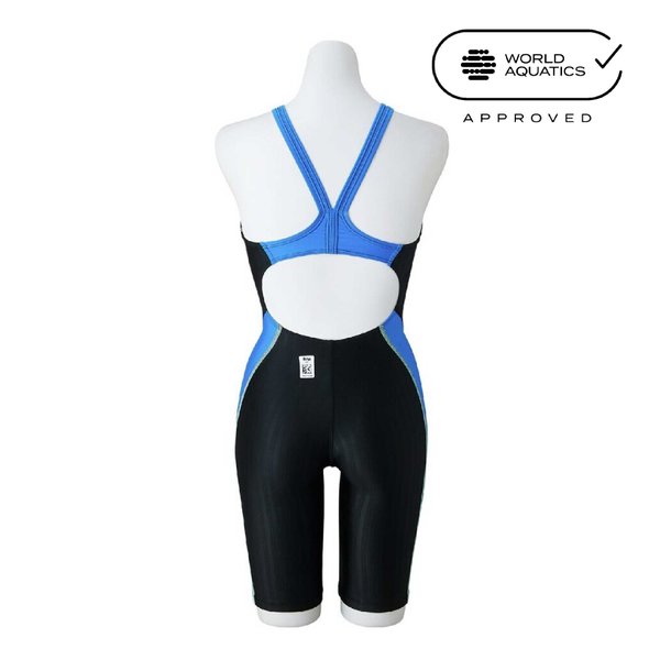 STREAM ACE Racing Half Suit (Race Open Back) (Black x Light Blue x Neo Mint) (Women's)