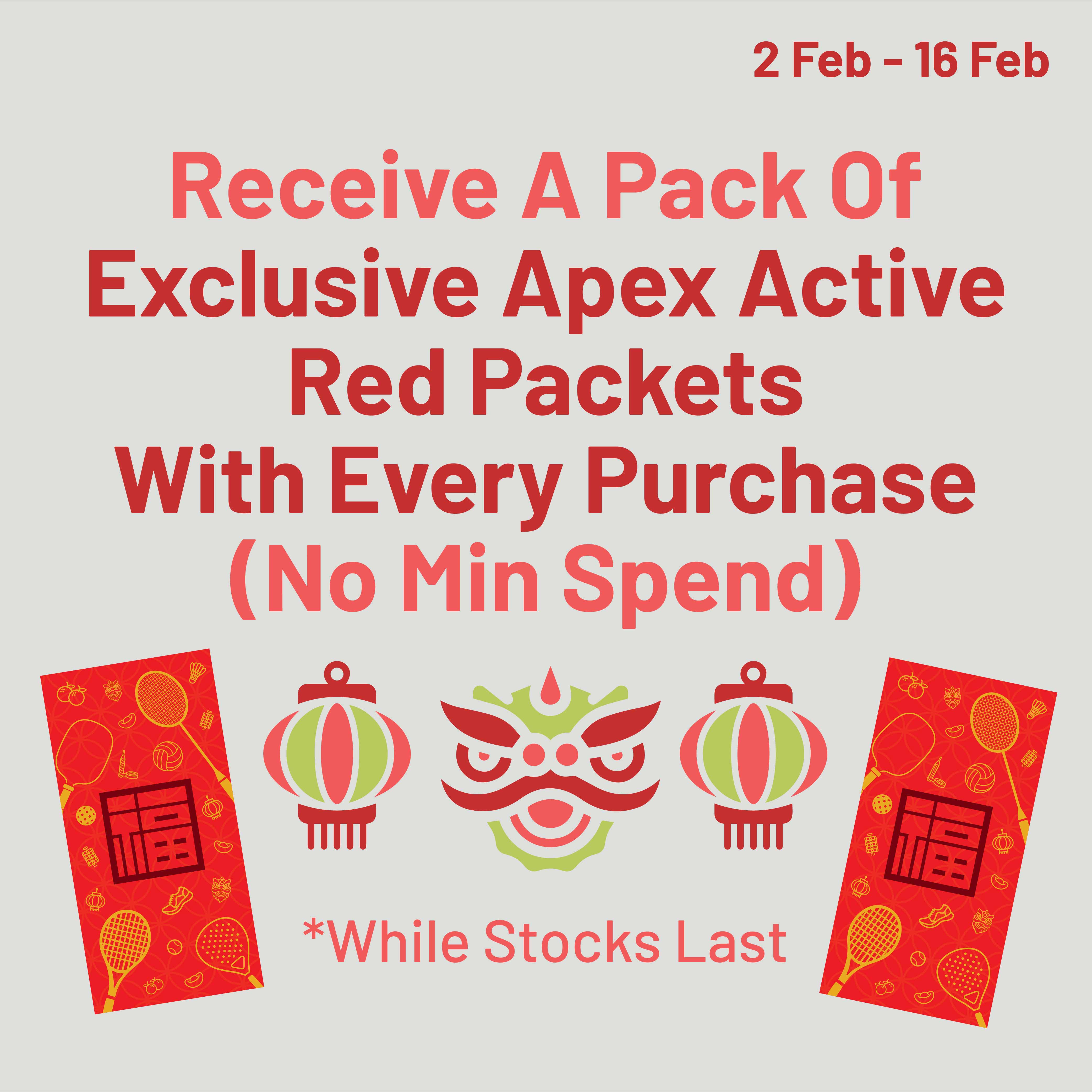 Exclusive Apex Active Red Packets